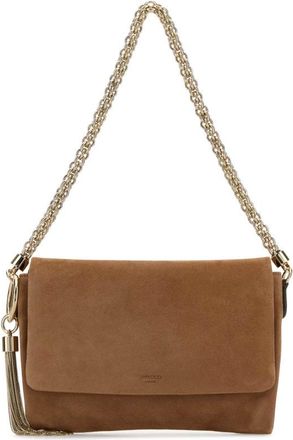 Jimmy Choo London Biscuit Suede Callie Shoulder Bag