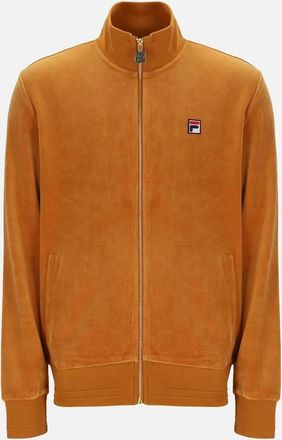 Fila Mens Fila Nero Velour Track Top Jacket Pumpkin Spice - Size: XL