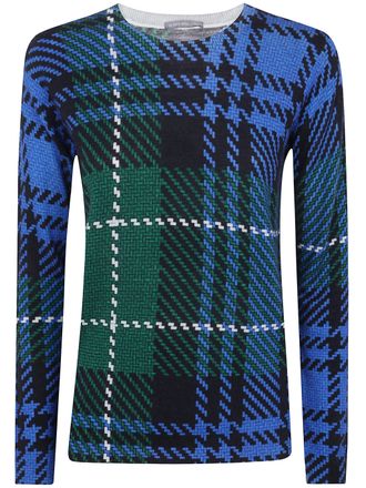 In Bed With You Sweater Tartan Print
