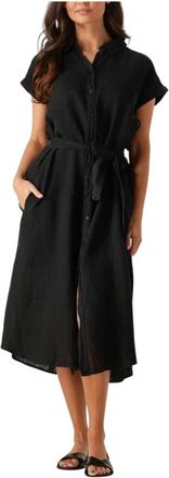 Knit-ted Kleedjes, Dames, Zwart, M, Zwarte Mila Mini Jurk