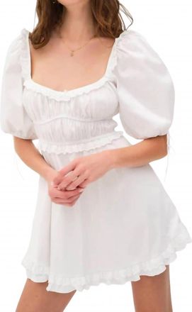 For Love & Lemons Jackson Mini Dress In White