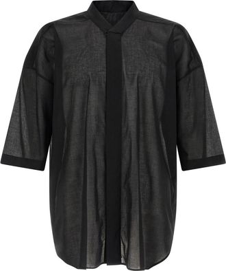 Rick Owens Black Jumbo Faun Shirt