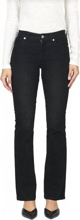 Dear John Denim Jaxtyn Mid Rise Pants In Black Velvet