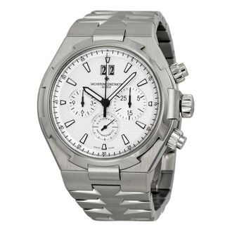 Vacheron Constantin Pre-owned Vacheron Constantin Overseas Chronograph Silver Dial Mens Watch 49150/B01A-9095