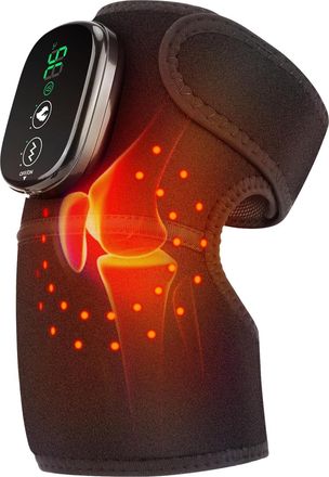 No Brand Masajeador De Rodillas Con Calor Y Luz Roja, Rodillera Inal&aacute;mbrica Con Calefacci&oacute;n Y Vibraci&oacute;n, Bater&iacute;a De 5000 Mah Para Hombros, Codos Y Rodillas (ne
