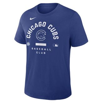 Nike Chicago Cubs Authentic Collection Early Work Nike Mens Dri-FIT MLB T-Shirt in Blue | 034J4EWEJ-HXK