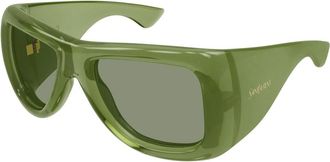Saint Laurent SL 902 Howl Zonnebril - unisex - Zonnebrillen - Groen - 63 MM - Nylon - Accessoires