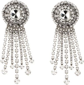 Alessandra Rich Silver Round earrings
