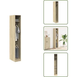 vidaXL Armadio in truciolato - vidaXL Armadio Rovere Sonoma 30x50x200 cm in Legno Multistrato - Armadio rovere sonoma