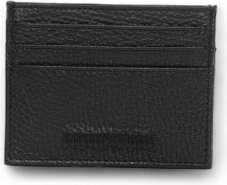 Emporio Armani Portacarte in pelle Nero Emporio Armani Uomo