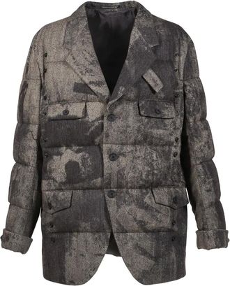 Yohji Yamamoto buttoned padded jacket - Black