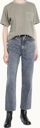 Slvrlake Denim London Cropped High-Rise Denim In Many Moons