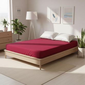 KASANOVA Lenzuolo con angoli matrimoniale rosso Young