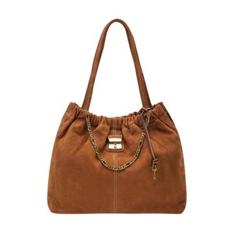 Marc Jacobs Suede Cristina Tote - Dames - Tassen - Bruin - Maat: ONE Size Su&egrave;de