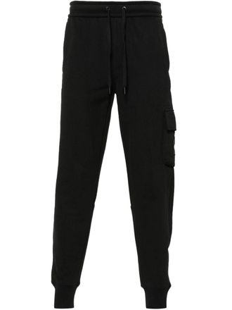 Calvin Klein Jeans logo-patch cotton track-pants - Black