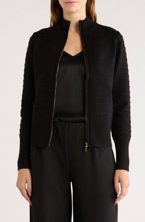 By Design Mason Full Zip Sweater in Black at Nordstrom Rack, Size X-Small