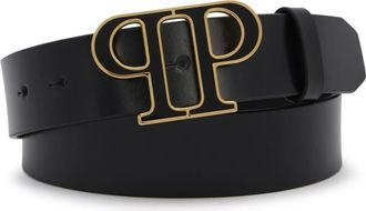 Philipp Plein Accessoires, Heren, Zwart, 95 CM, Leer, Leather Belt