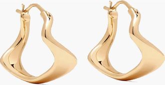 Yoj Curved Mini Hoop Earrings in Gold at Nordstrom