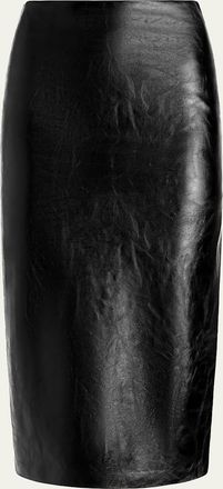 Alice & Olivia Maeve Vegan Leather Slip Skirt