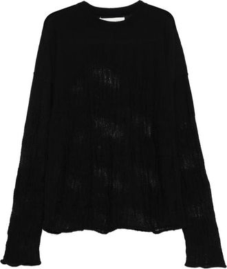 Isabel Benenato Textured Crew-neck Sweater
