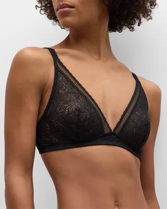 Simone P&eacute;r&egrave;le Comete Lace-Trim Tulle Bralette