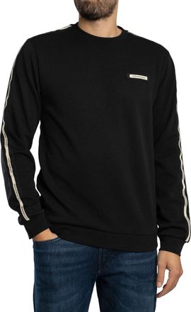 Emporio Armani Merk Rib Sweatshirt, Zwart