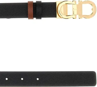 Ferragamo Womens Donna H 25 Neronewcognac Cinture Belt
