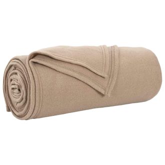 vidaXL Mantitas De Sof&aacute; 24 Pcs Camel 170 X 130 Cm Lana Vidaxl