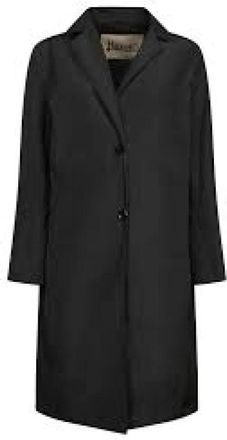 Herno Zwarte technische taffeta duster met knoopsluiting - Heren - Mantel - Zwart - M - Polyester - Jassen