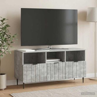 vidaXL Vidaxl Mobile Tv Con Cassetto Grigio Cemento 102 X 34,5 X 50 Cm