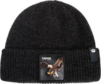 Goorin Brothers Savage Eagle Beanie - Dames - Hoeden - Zwart - ONE Size - Accessoires