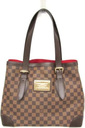 Louis Vuitton Tweedehands Canvas Louis Vuitton tassen - Dames - Vintage Shopper - Bruin - ONE Size - Vintage