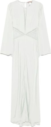 Twin-Set Abito da sera con inserti in pizzo - Verde