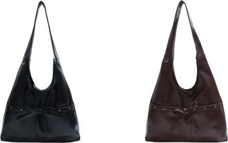 Generic Feminine womens shoulder bag made of PU leather with design. Large handbag for everyday life, travel, shopping, work