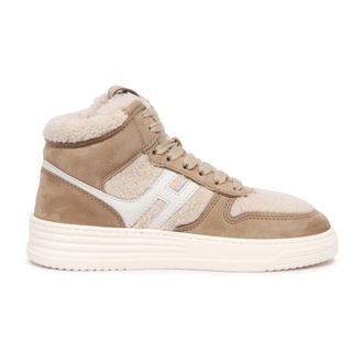 Hogan Eco-Fur Inside Sneakers - Dames - Sneakers - Beige - 37 EU - Leer - Schoenen