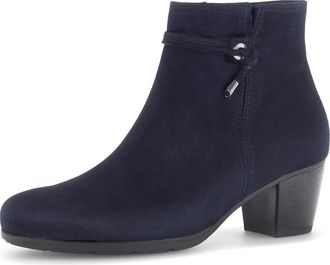 Gabor Ela Navy Suede Womens Heeled Boots 75.522.16