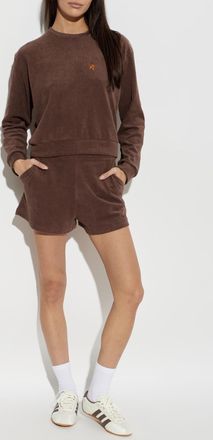 Perfect Moment Cotton Terry Sweatshirt, Womens, Brown