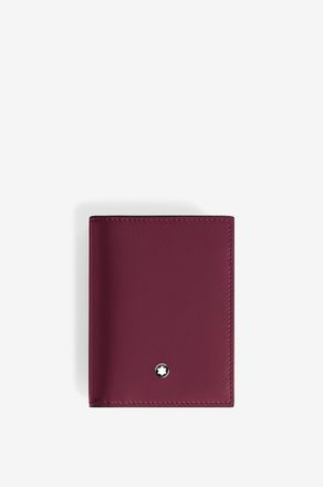 Montblanc Visitenkartenetui aus Glattleder Meisterst&uuml;ck 4cc Cassis