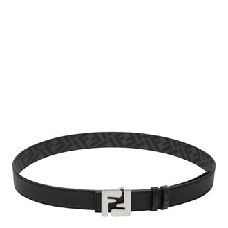 Fendi Squared FF Belt - Heren - Riemen - Zwart - 100 CM - Leer - Accessoires