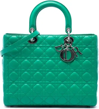 Dior Pre-owned Dior Large Lambskin Cannage Lady Satchel Ladies INNUO1Z18YO2LSEK