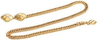 Chanel Pre-owned Belts, female, Yellow, Size: ONE SIZE Pre-owned Vintage Metal Belt