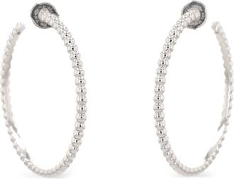 Van Cleef & Arpels orecchini a cerchio con perle anni 2010 - Argento