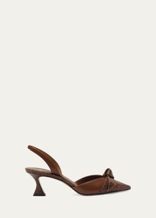 Alexandre Birman 60mm Clarita Suede Slingback Pumps