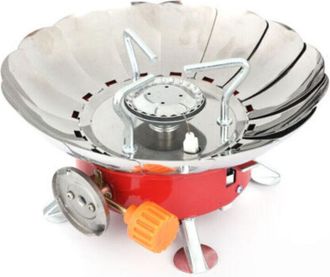OEM Mini Hornillo De Gas Para Exteriores, Mini Estufa De Gas Port&aacute;til Plegable De 2800 W, Estufa De Gas Para Camping, Resistente Al Viento, Con Encendido 