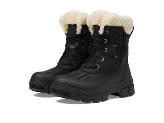 Sorel Tivolitm V Parc Waterproof Womens Snow Shoes Black/Sea Salt : 12 B - Medium, Leather/Rubber
