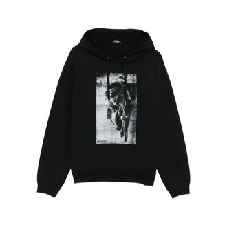 Versace Statue-print Cotton Hoodie
