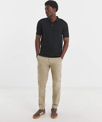 Jacamo Pure Cotton Pique Polo Extra Long
