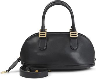 Balenciaga Tassen, Dames, Zwart, ONE Size, Leer, Bolero Mini Bowling Bag