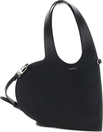 Coperni Mini Heart Tote - Dames - Handtassen - Zwart - ONE Size - Leer - Tassen