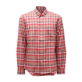 Aspesi Geruite Katoenen Overhemd New Robert II - Heren - Casual Overhemden - Veelkleurig - XL - Katoen - Overhemden